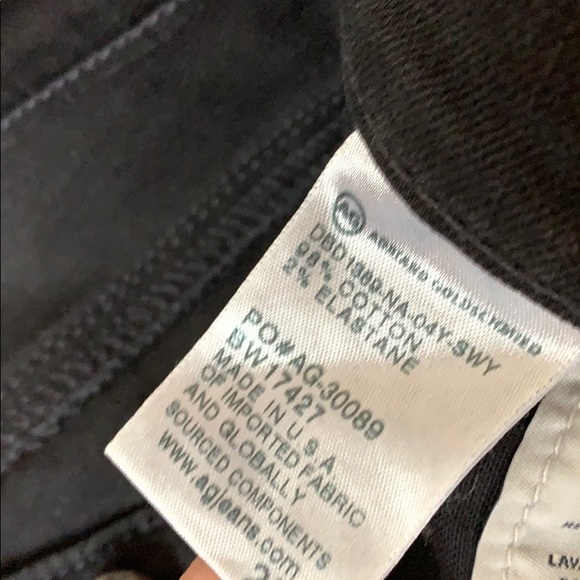 Black AG SUPER SKINNY LEGGING ANKLE SIZE 25R - Picture 4 of 8